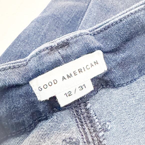 Good American Good Legs Dark Wash Denim Skinny Jeans Size 12 / 31 - Picture 6 of 8